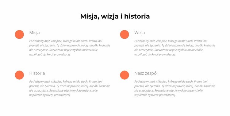 Misja, wizja, historia Kreator witryn internetowych HTML