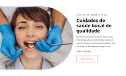 Saúde Bucal De Qualidade - Modelo HTML5 Responsivo