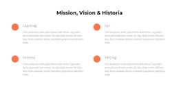 Mission, Vision, Historia