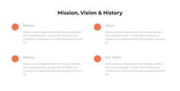 Mission, Vision, History - Creative Multipurpose Template