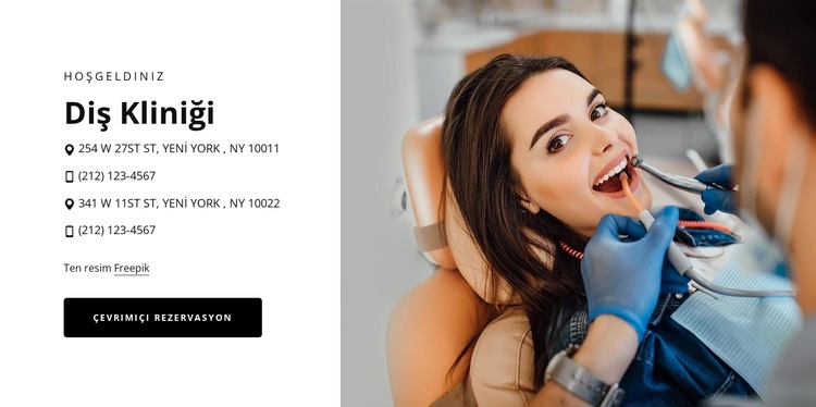 Düşük maliyetli diş tedavisi bulun Web Sitesi Şablonu