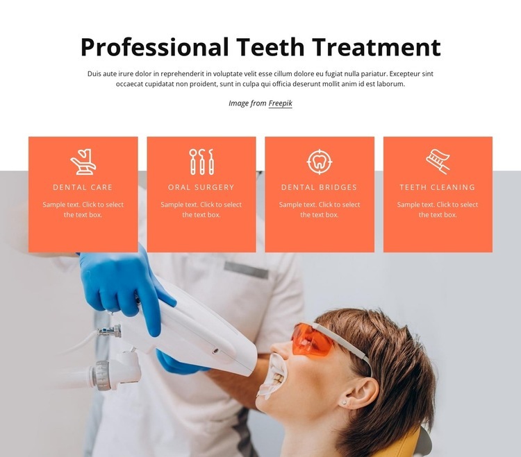 Professional teeth treatment Webflow Template Alternative