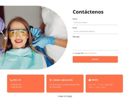 Contacta Con Nuestra Clínica - Descarga De Plantilla HTML