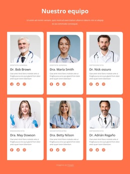 Equipo De Clinica Dental: Plantilla De Sitio Web Sencilla