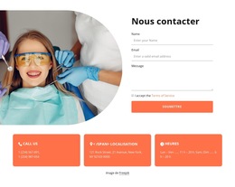 Contactez Notre Clinique : Modèle De Site Web Simple