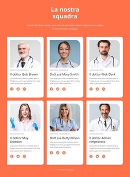 Il Team Della Clinica Odontoiatrica - Download Del Modello HTML