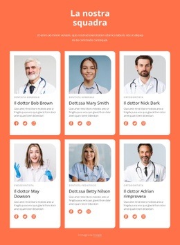 Il Team Della Clinica Odontoiatrica - Pagina Di Destinazione Gratuita, Modello HTML5