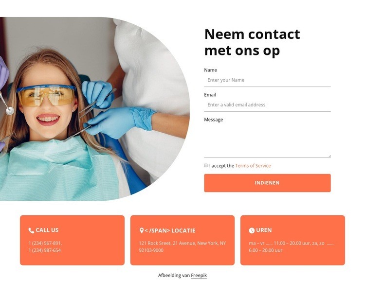 Neem contact op met onze kliniek Bestemmingspagina