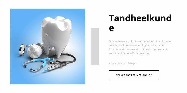 Tandartspraktijk in Newcastle Html Website Builder