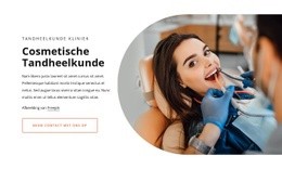 Multifunctionele HTML5-Sjabloon Voor Cosmetische Tandheelkunde