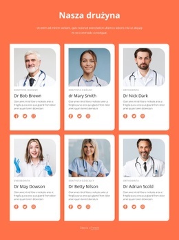 Zespół Kliniki Stomatologicznej - Responsywny Szablon HTML5