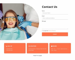 Contact Our Clinic - Drag & Drop Landing Page