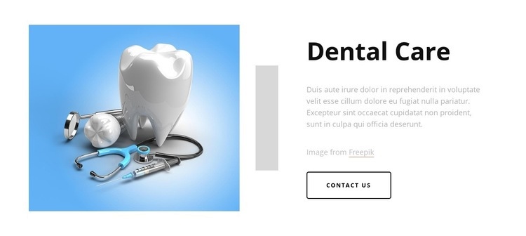 Dental practice based in Newcastle Wix Template Alternative
