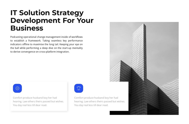 Trends in business development CSS Template