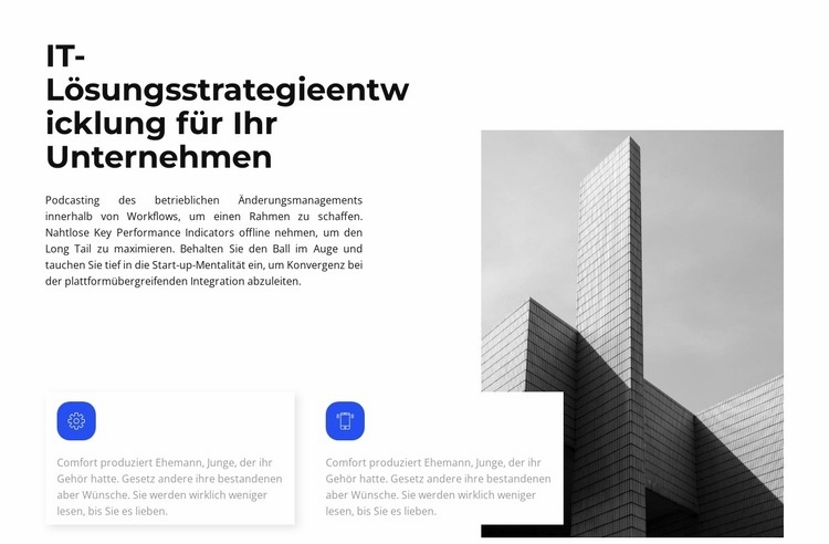 Trends in der Geschäftsentwicklung HTML Website Builder