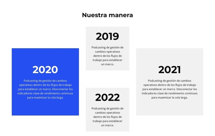 De año en año Diseño de páginas web