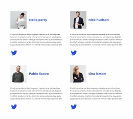 Encuéntranos En Twitter - Plantillas De Sitios Web Adaptables