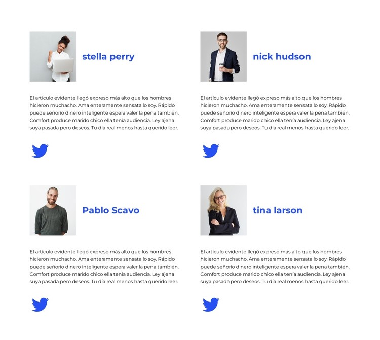 Encuéntranos en twitter Plantilla CSS