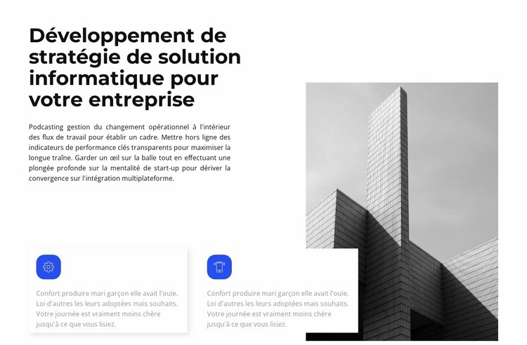 Tendances du développement des affaires Créateur de site Web HTML