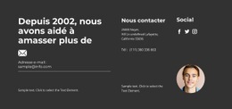 Le Gestionnaire Contactera - Modèle HTML5 De Fonctionnalité