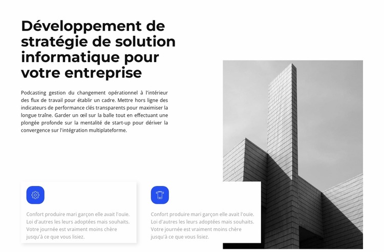 Tendances du développement des affaires Modèle Joomla