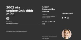 Menedzser Felveszi A Kapcsolatot – Többcélú Kreatív Sablon