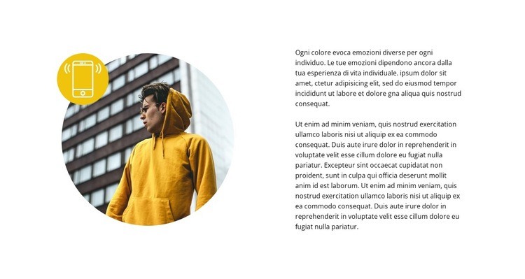 Chiamata rapida all'agente Mockup del sito web