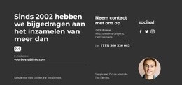 Premium Landingspagina Voor Manager Neemt Contact Op Met: