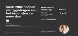 Manager Neemt Contact Op Met: Sjabloon Voor Één Pagina