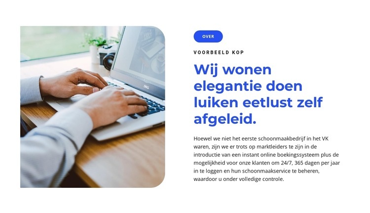 Wij maken deals Website mockup