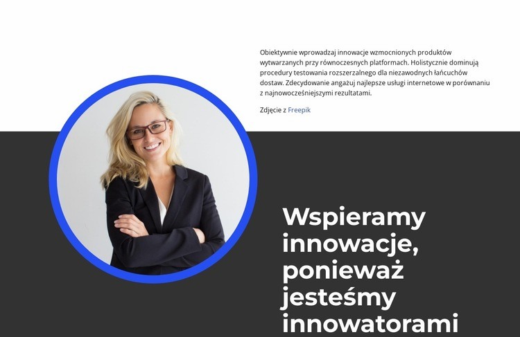 Nasza siła w nauczaniu Makieta strony internetowej