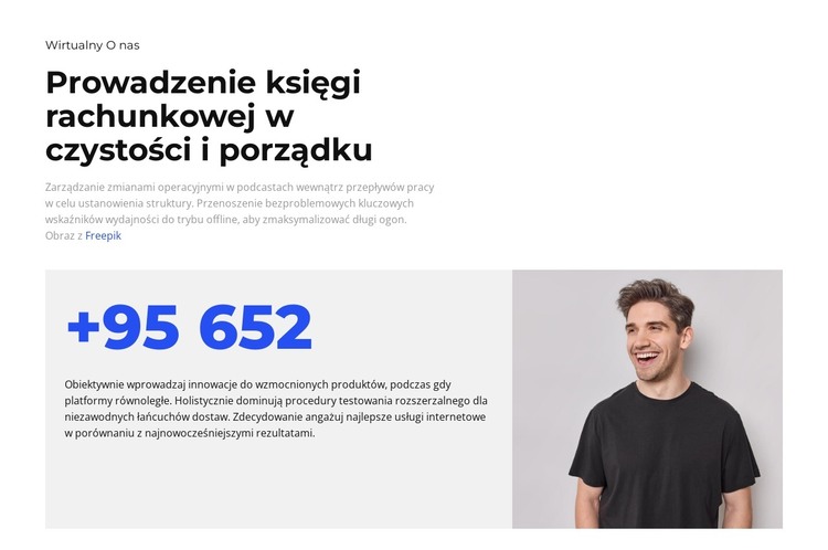 Ilu naszych użytkowników Szablon HTML