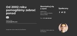 Kierownik Skontaktuje Się Z Nami - Prosty Szablon Strony Internetowej