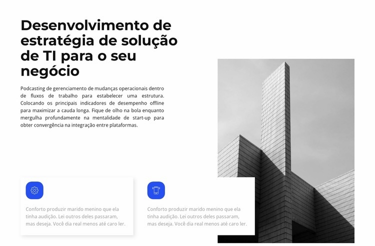 Tendências no desenvolvimento de negócios Construtor de sites HTML