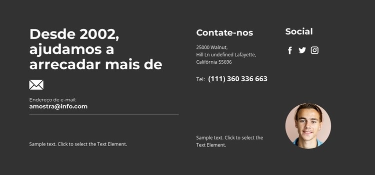 Gerente entrará em contato Design do site