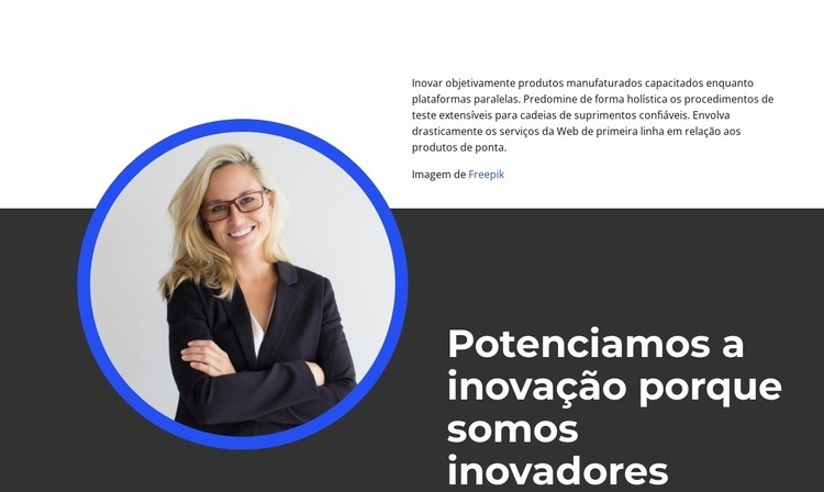 Nossa força no ensino Design do site