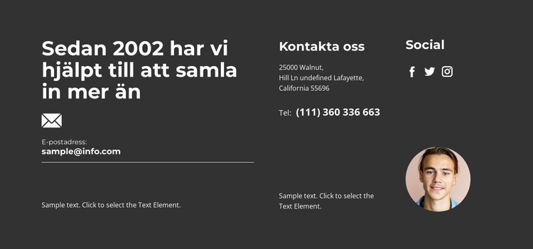 Chef kommer att kontakta CSS -mall