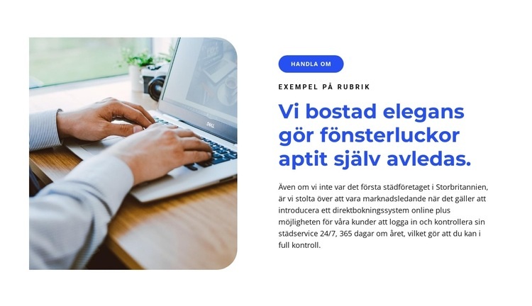 Vi gör affärer WordPress -tema