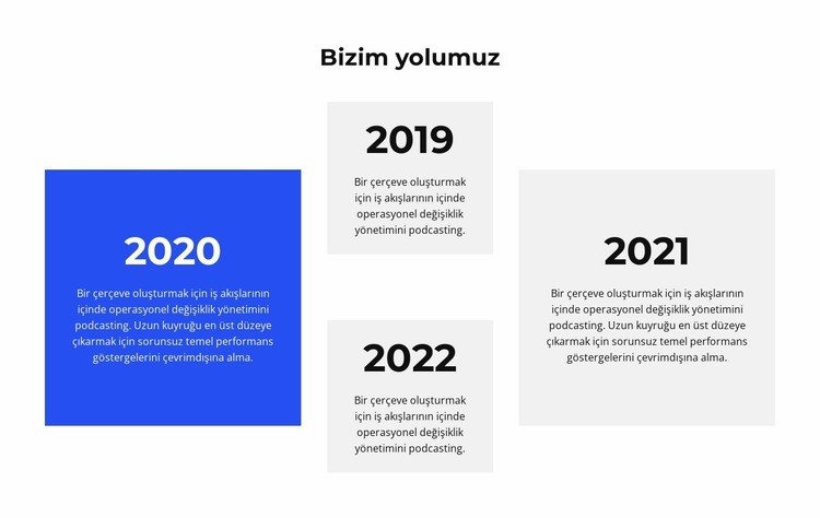 Yıldan yıla Html Web Sitesi Oluşturucu