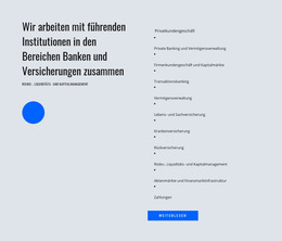 Finanzverwaltung – Fertiges Website-Design