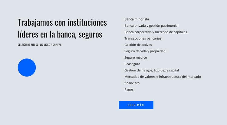 Gestión financiera Plantilla Joomla