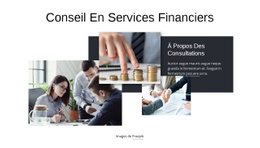 Conseil En Services Financiers - Drag And Drop HTML Builder