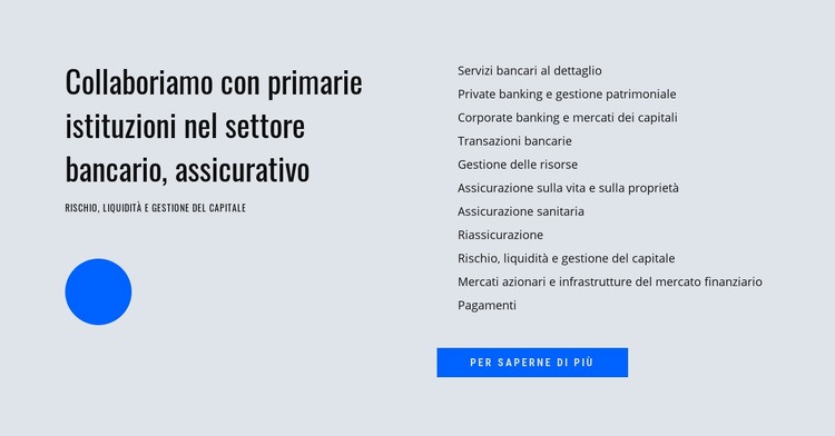 Gestione finanziaria Costruttore di siti web HTML