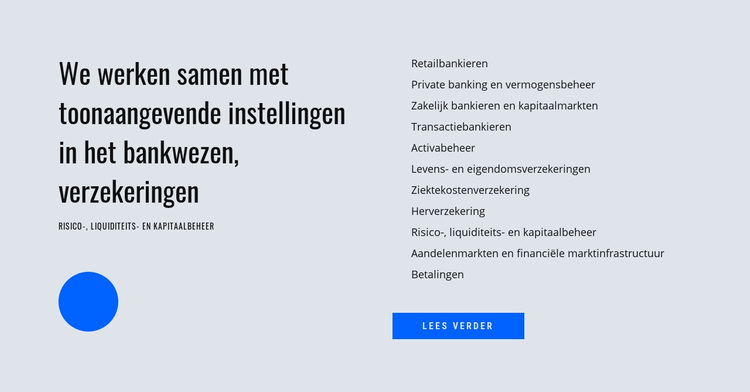 Financieel management WordPress-thema