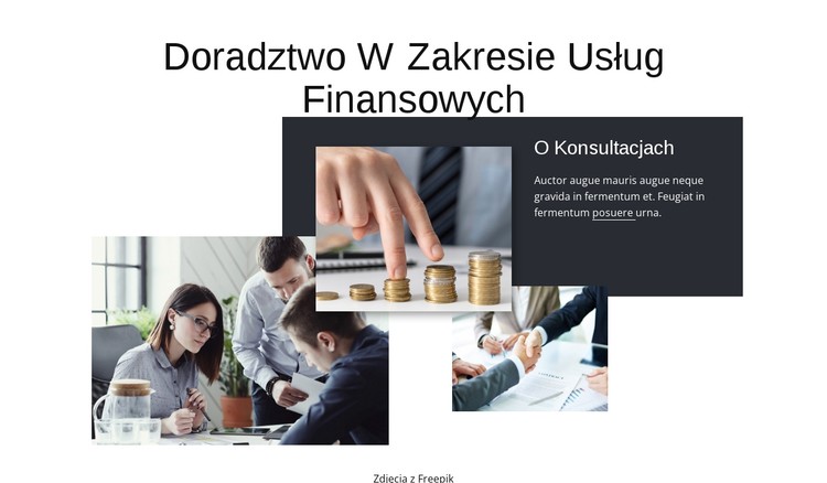 Doradztwo w zakresie usług finansowych Szablon CSS