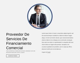 Proveedor De Servicios De Financiación Del Comercio Plantilla De Página De Destino