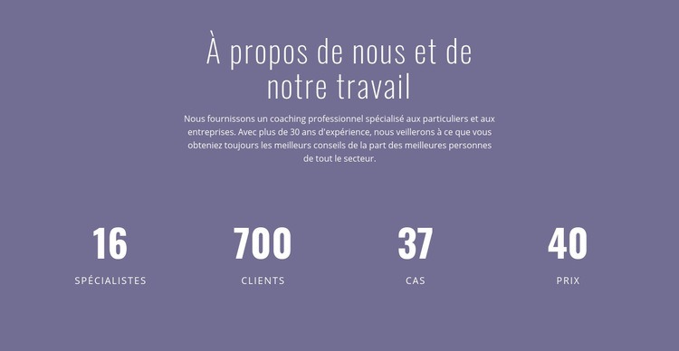 À propos du conseil aux entreprises Page de destination