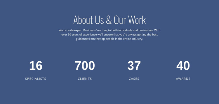 About business consulting HTML5 Template