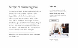 Serviços De Plano De Negócios - Maquete Simples De Site