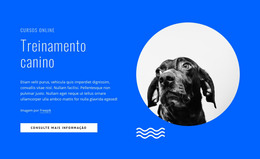 Cursos De Treinamento De Cães Online - Modelo De Página HTML